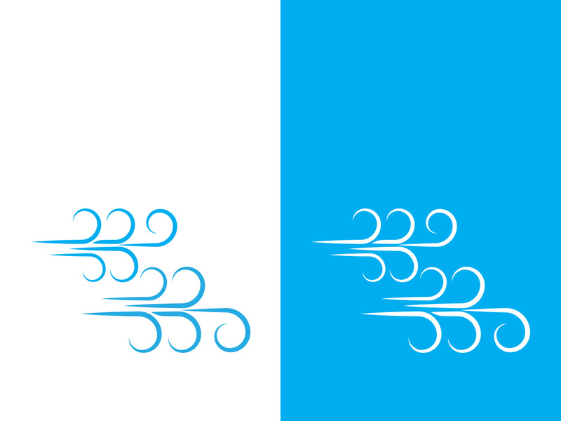 Wind icon vector illustration design template
