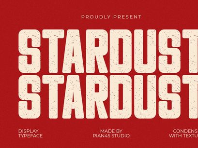 Stardust - Condensed Display Font
