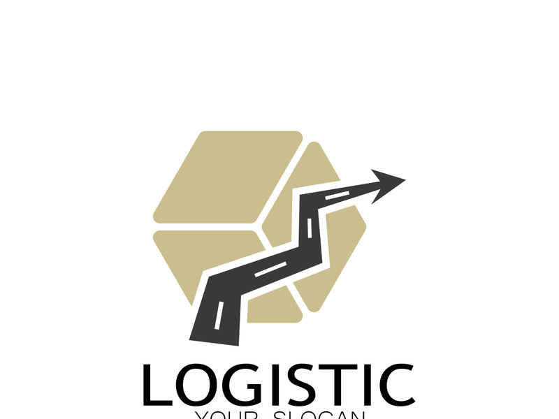 logistics logo icon illustration vector design  distribution symbol  delivery of goods  economy  finance