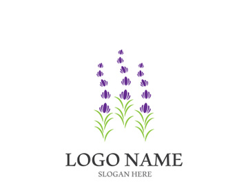 Lavender flower vector icon illustration design template preview picture