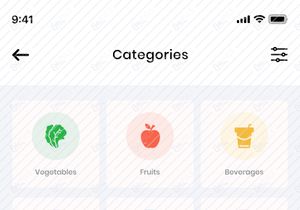 UI Kit de app de compras