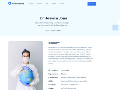 Healthpoint Pro NextJs Medical and Healthcare Website Template