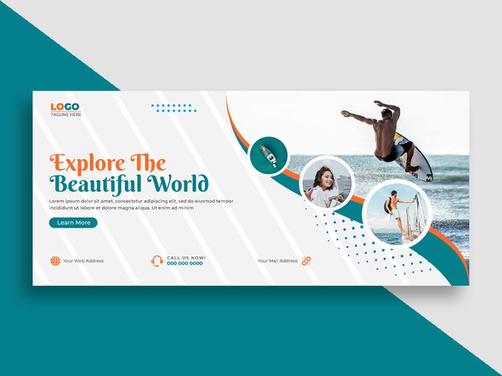 Travel Agency Facebook Cover Template Ver-3