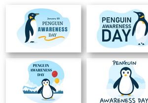 11 Happy Penguin Awareness Day Illustration