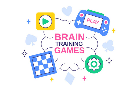 10 Brain Training Games Illustration
