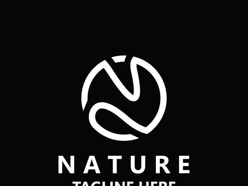 Nature leave logo design, vector plant eco style botanical collection business template