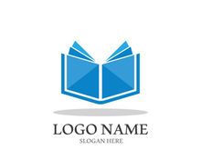 Digital book logo technology vector icon design