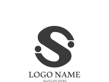 S letter creative icon logo design elegant vector illustration