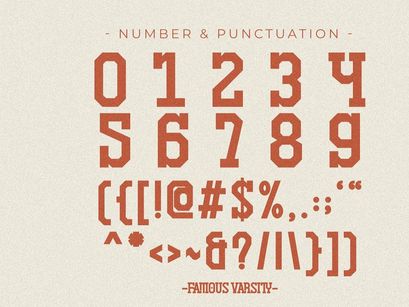 Famous Varsity - Vintage Slab Serif