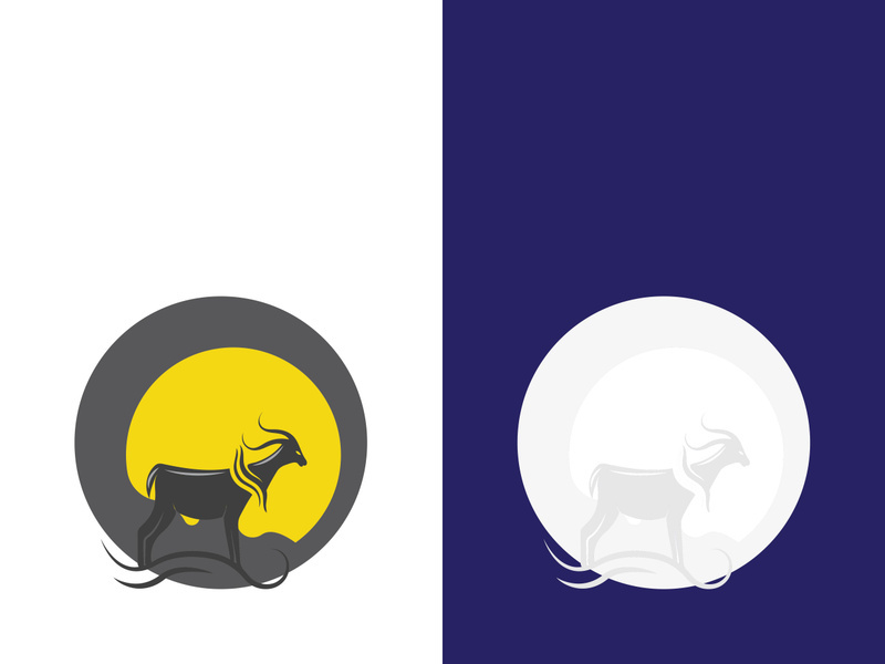 Goat logo template vector icon illustration design