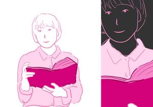 Short Hair Girl Vector Lines Bundle