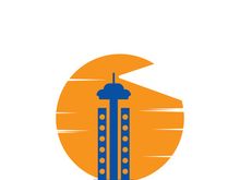 Lighthouse icon logo and vector illustration beacon tower design vintage symbol