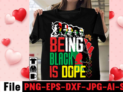 Being Black Is Dope T-shirt Design