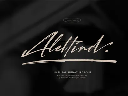 Alletind | Natural Signature Font