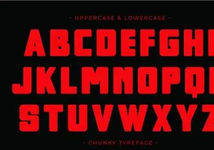 Chunky - Condensed Sans Serif Font