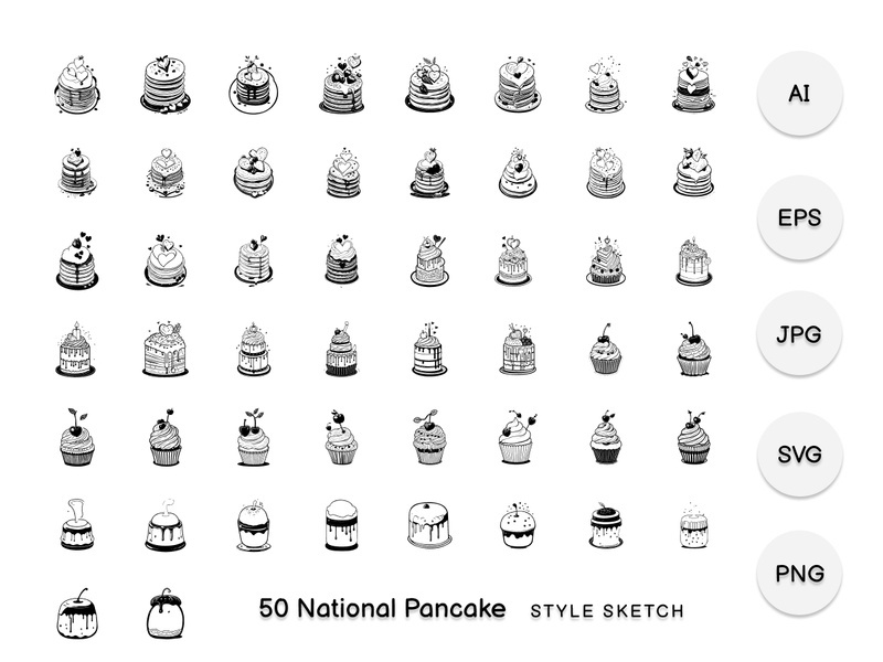 National Pancake Element Draw Black