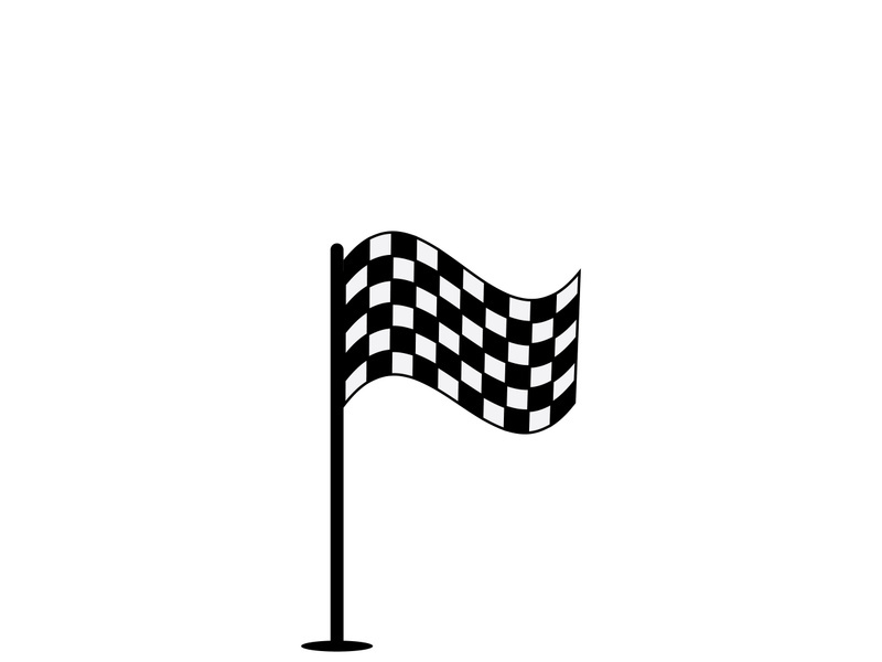 Race flag logo