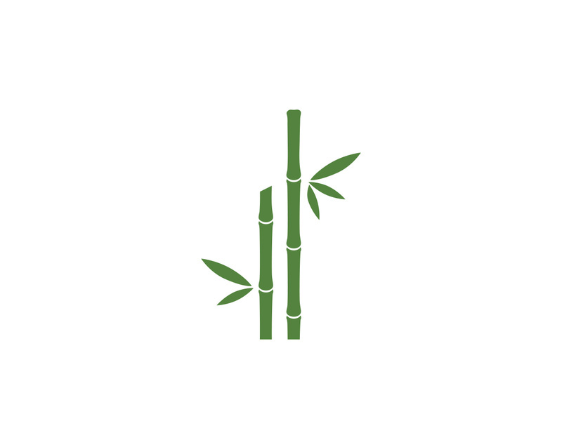 Bamboo vector icon illustration