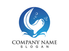 Water drop logo icon illustration template design