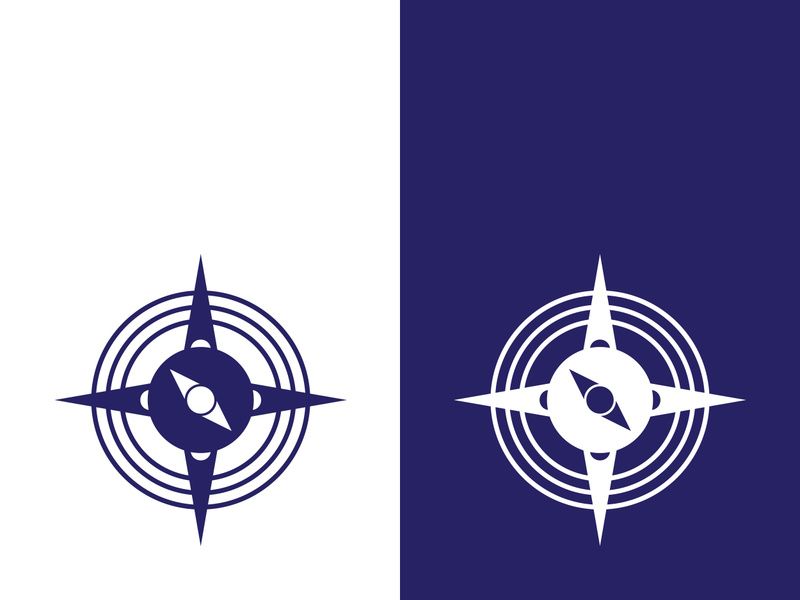 Compass logo template vector icon illustration design