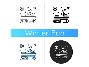 Snowmobile icon preview picture
