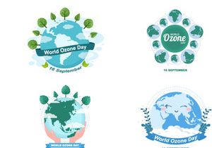 20 World Ozone Day Background Vector Illustration