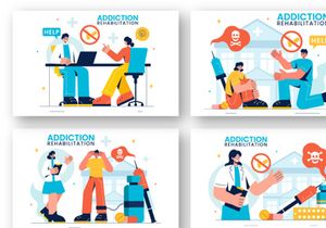 9 Addiction Rehabilitation Illustration