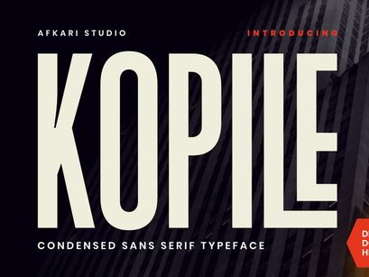 Kopile - Condensed Sans Serif Typeface
