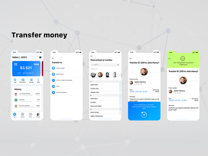 Mobi Wallet - Fintech Apps and Banking Mobile UI KIT