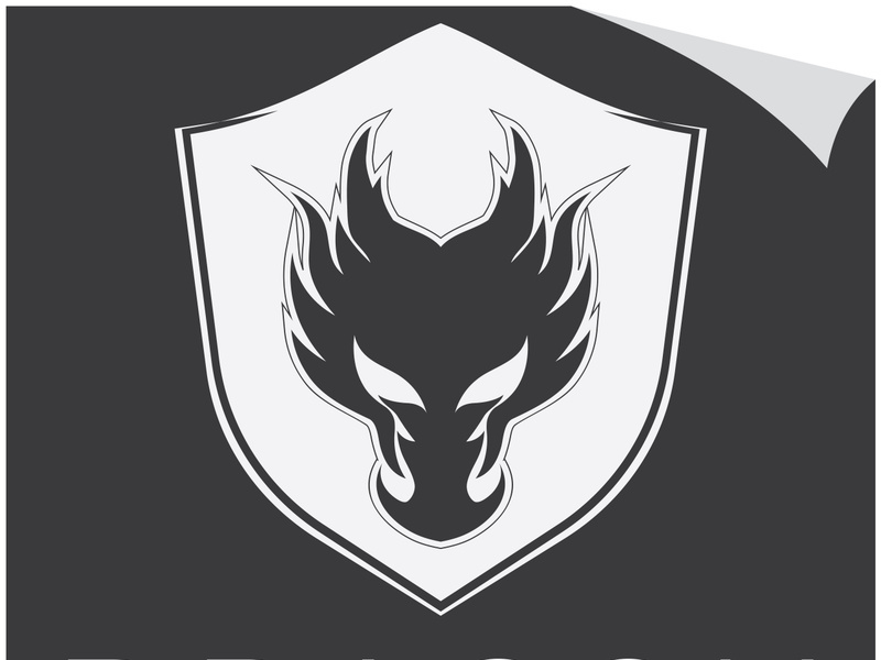 Dragon logo art illustration