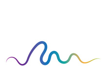 Sound waves vector illustration design template