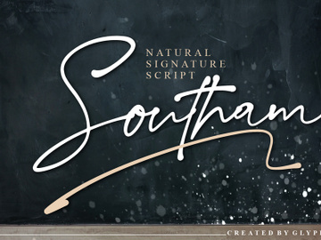 Southam Natural Signature Script preview picture