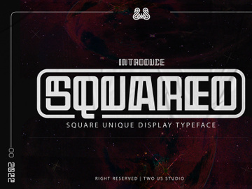 Squareo - Unique Display Typeface preview picture