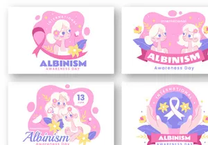 9 International Albinism Awareness Day Illustration
