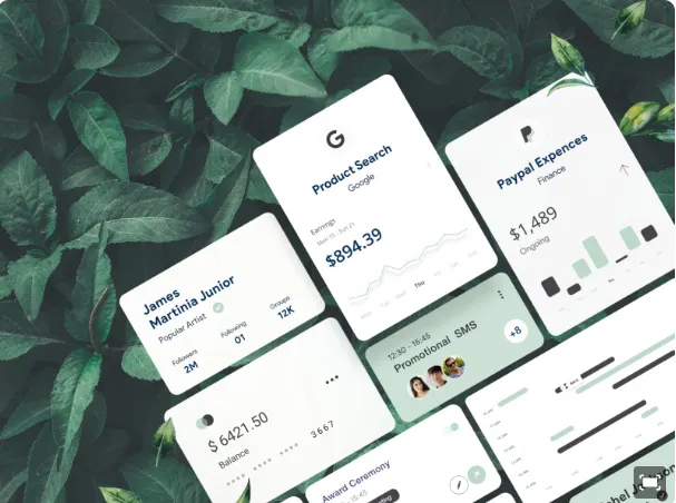 Card UI Elements for Adobe XD