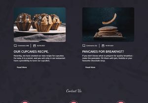 FoodeX - Figma Web Template for Restaurants