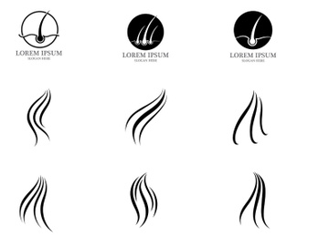 Hair treatment black logo preview picture