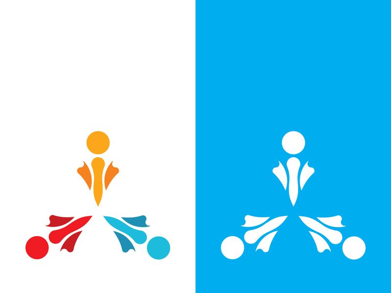 Community, network and social icon design template