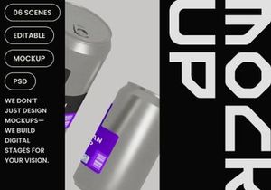 Soda Can Mockup