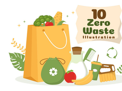 10 Zero Waste Illustration