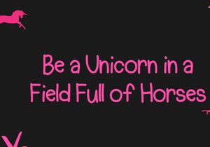 Hello Unicorn - Cute Monoline Display