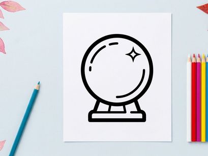 Minimalist Halloween countdown clock with glowing star. Simple spooky time tracker for seasonal promotions and festive designs.
