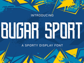 Bugar Sport - Sporty Display Font preview picture