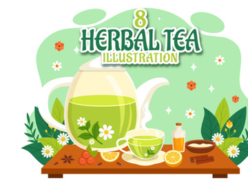 8 Herbal Tea Illustration preview picture