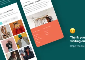 Minimal Fashion Style Responsive Mobile App