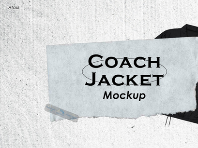 Coach Jacket Mockup (Free Transparent PNG)