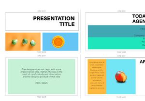Simple Square Presentation Template