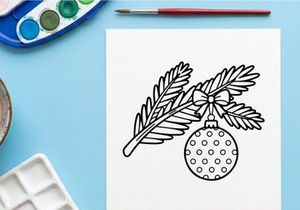 Ranting mistletoe Natal buatan tangan dengan beri untuk dekorasi liburan meriah dan kartu ucapan