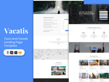 Tour & Travels Landing Page Template preview picture
