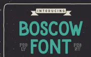 Boscow Free Display Font